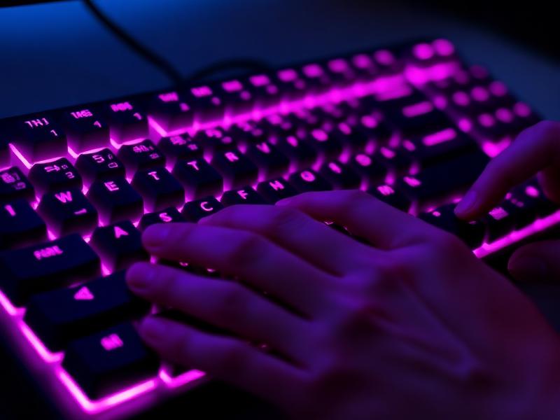 RGB ışıklı mekanik klavye